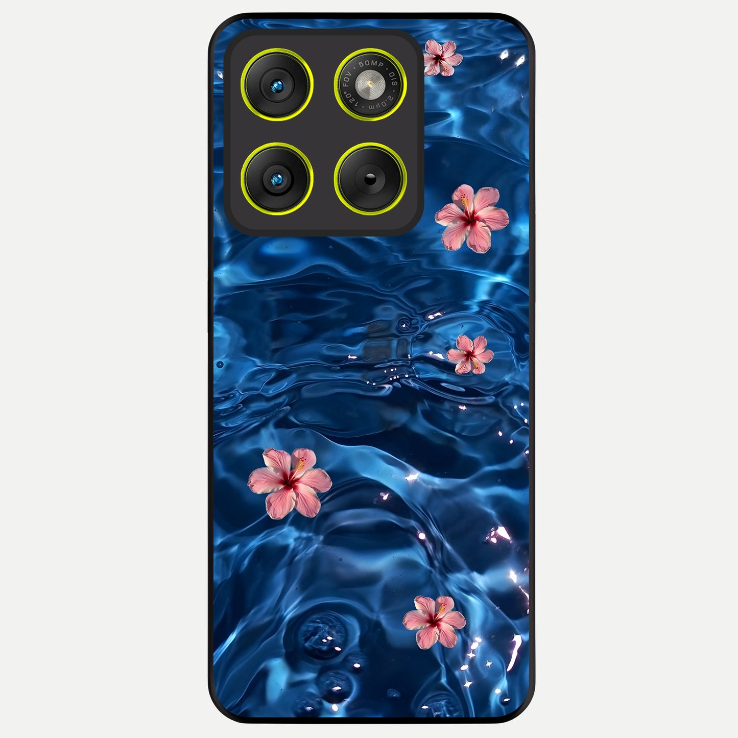  Bloom Thread Art Glass Case For Moto Edge 70 back cover – full design glossy printed glass finish