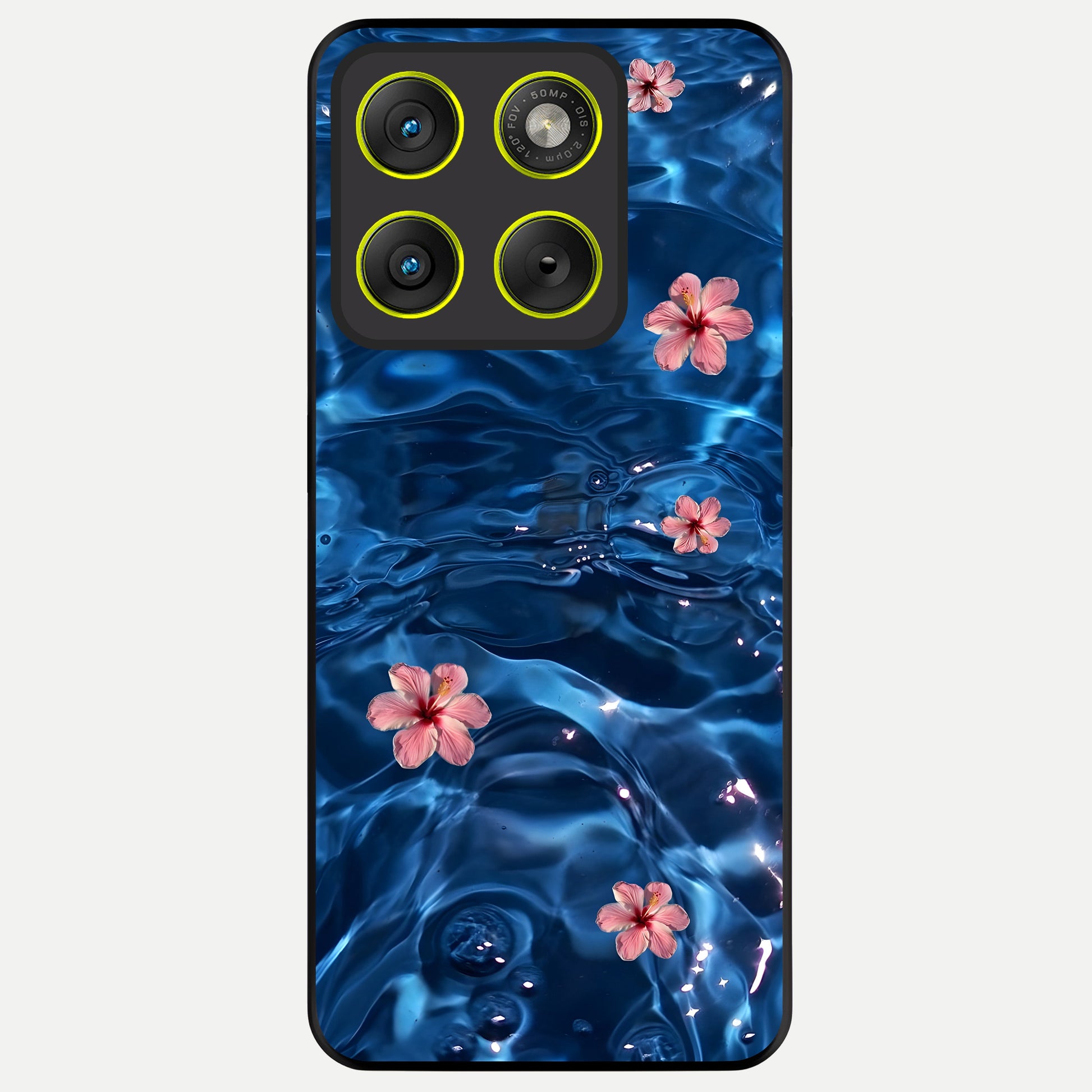  Bloom Thread Art Glass Case For Moto Edge 70 back cover – full design glossy printed glass finish