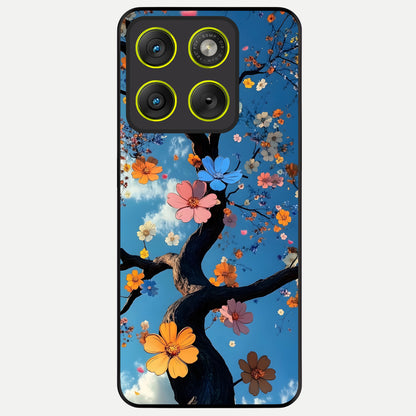  Blossom Dream Sky Glass Case For Moto Edge 70 back cover – full design glossy printed glass finish