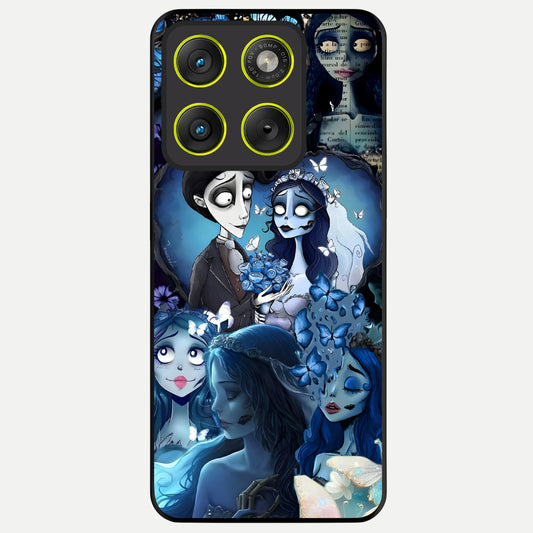  Butterfly Ghost Soul Glass Case For Moto Edge 70 back cover – full design glossy printed glass finish