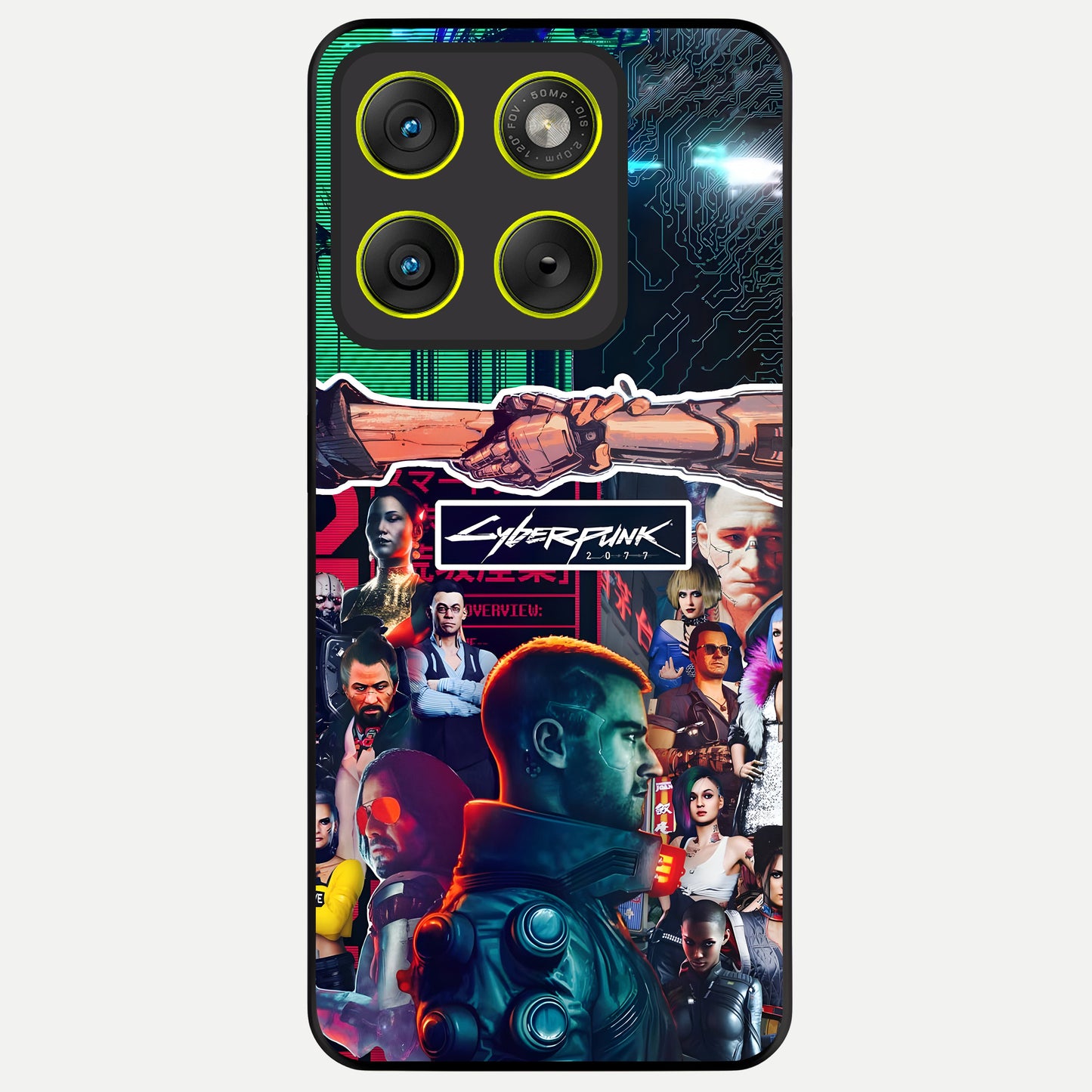  CYBERPUNK Legacy Glass Case For Moto Edge 70 back cover – full design glossy printed glass finish