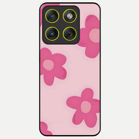  Candy Bloom Dreams Glass Case For Moto Edge 70 back cover – full design glossy printed glass finish