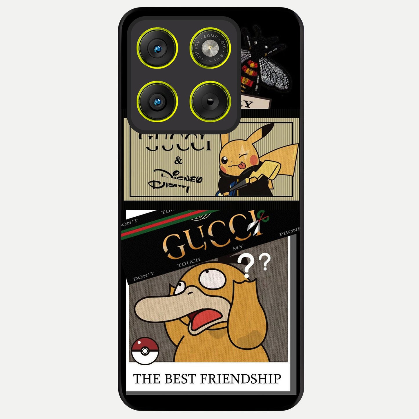  Cartoon Brand Play Mashup Glass Case For Moto Edge 70 back cover – full design glossy printed glass finish