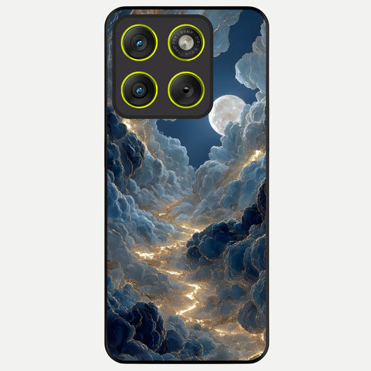 Celestial Cloud Road Glass Case For Moto Edge 70 back cover – full design glossy printed glass finish