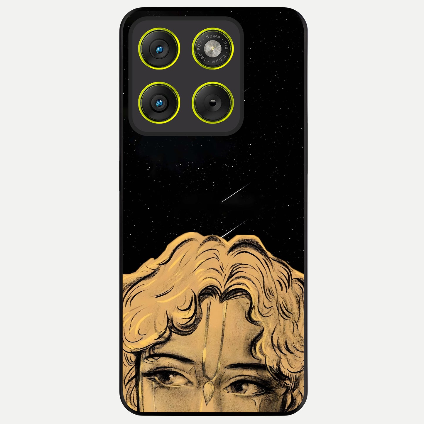  Celestial Gods Plan Glass Case For Moto Edge 70 back cover – full design glossy printed glass finish