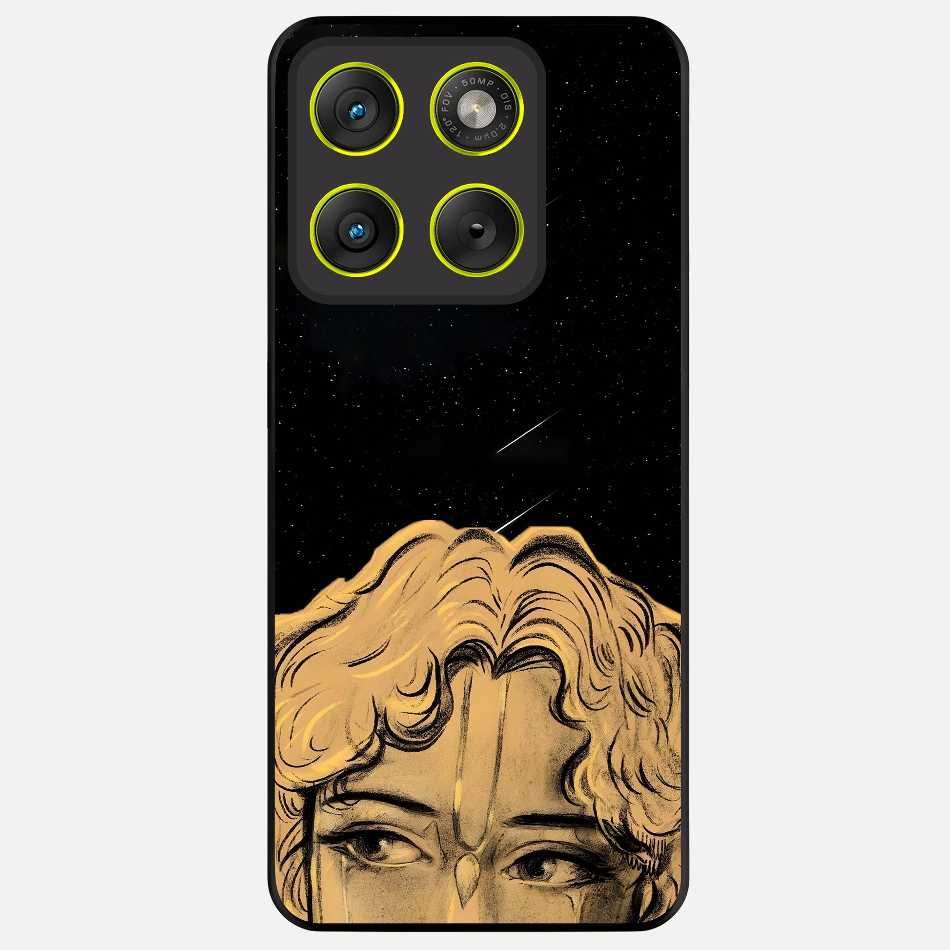 Celestial Gods Plan Glass Case For Moto Edge 70 back cover – full design glossy printed glass finish