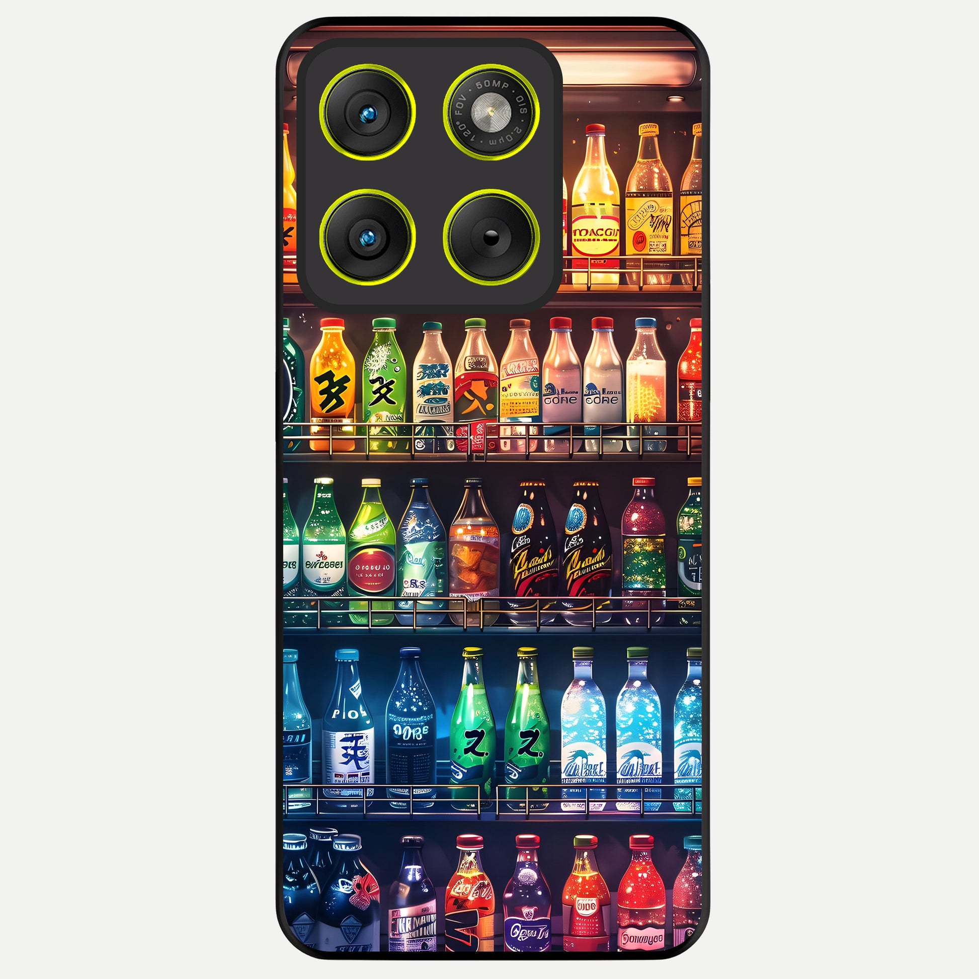  Colorfull Tree Glass Case For Moto Edge 70 back cover – full design glossy printed glass finish