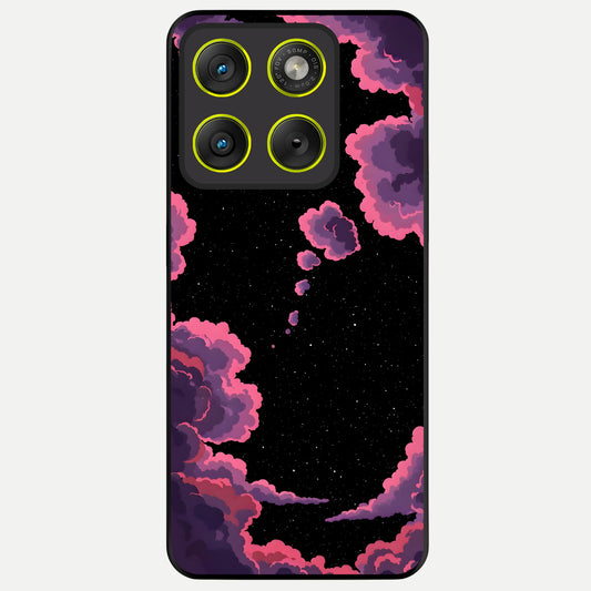  Cosmic Cloud Journey Glass Case For Moto Edge 70 back cover – full design glossy printed glass finish