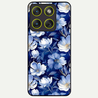  Cute Floral Patterns Glass Case For Moto Edge 70 back cover – full design glossy printed glass finish