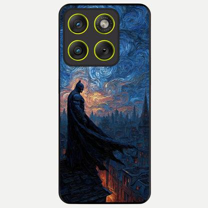  Dark Knight Dusk Glass Case For Moto Edge 70 back cover – full design glossy printed glass finish
