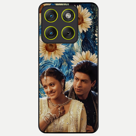  Eternal Love Story Glass Case For Moto Edge 70 back cover – full design glossy printed glass finish