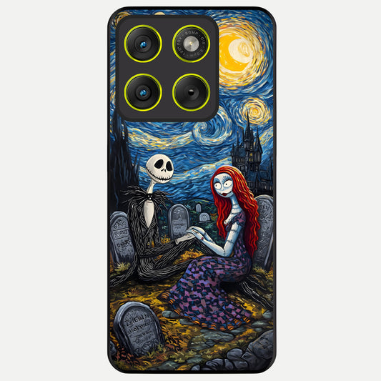  Eternal Night Love Glass Case For Moto Edge 70 back cover – full design glossy printed glass finish
