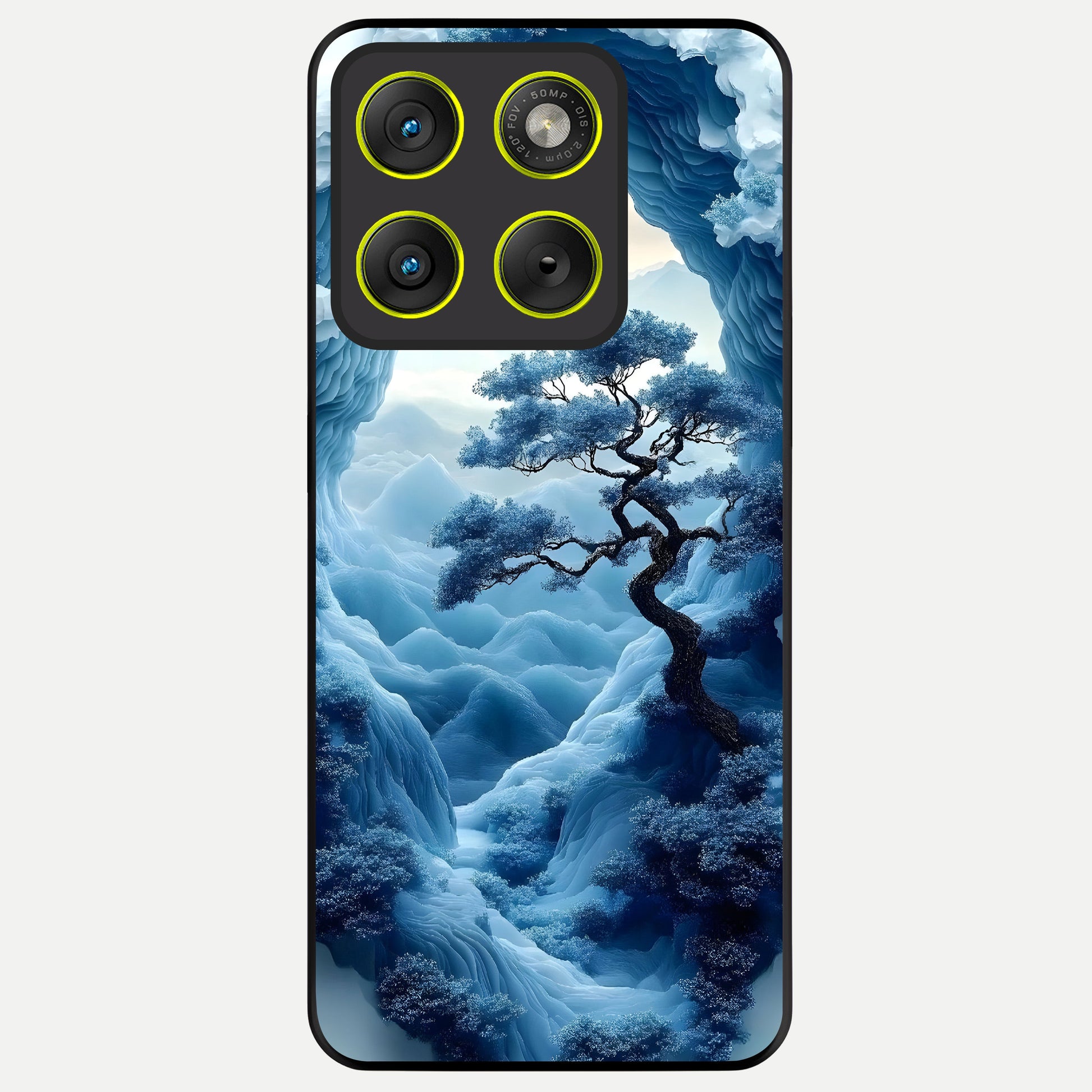  Frozen Serenity Gate Glass Case For Moto Edge 70 back cover – full design glossy printed glass finish