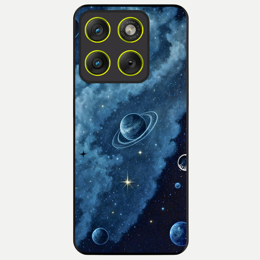  Galaxy Dream Space Glass Case For Moto Edge 70 back cover – full design glossy printed glass finish