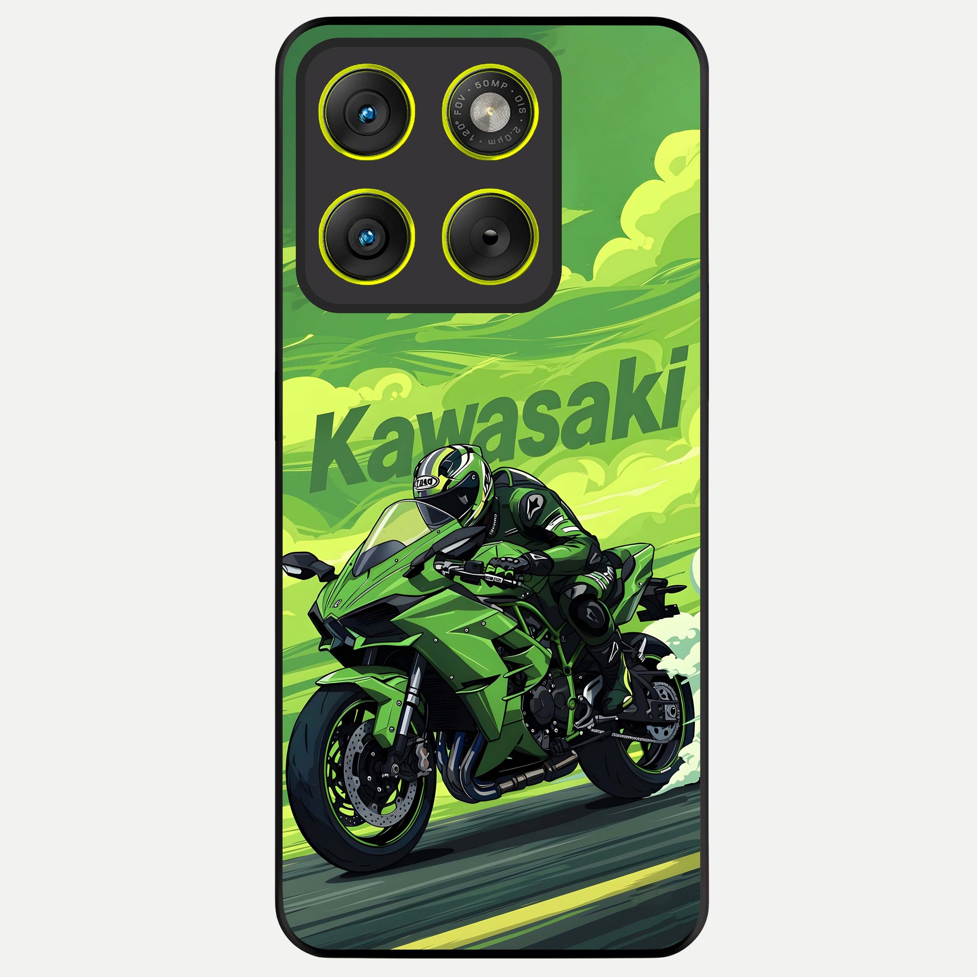  Greenery Sky Glass Case For Moto Edge 70 back cover – full design glossy printed glass finish