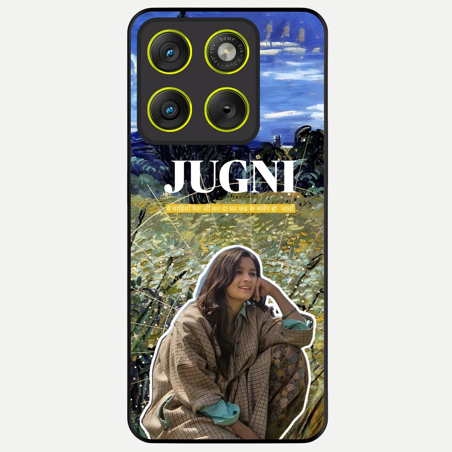  Jugni Soul Vibes Glass Case For Moto Edge 70 back cover – full design glossy printed glass finish