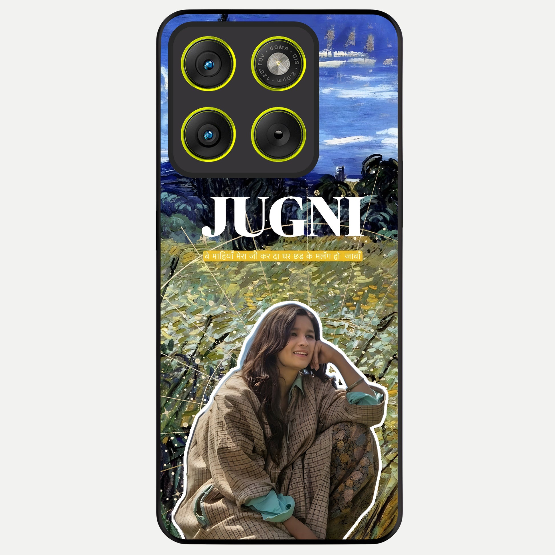 Jugni Soul Vibes Glass Case For Moto Edge 70 back cover – full design glossy printed glass finish
