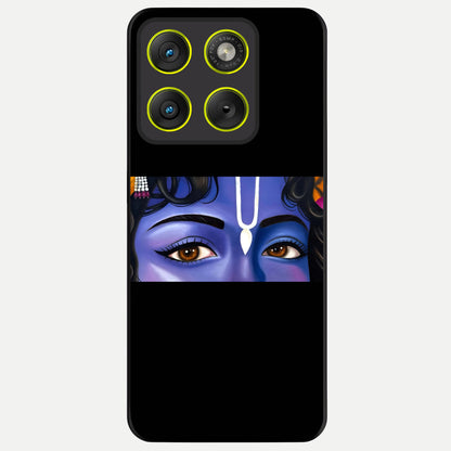  Krishna Eye Glass Case For Moto Edge 70 back cover – full design glossy printed glass finish