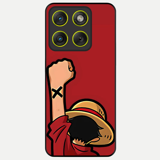  Luffy X Spirit Glass Case For Moto Edge 70 back cover – full design glossy printed glass finish