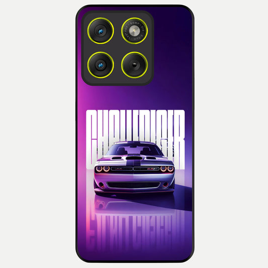  Midnight Muscle Ride Glass Case For Moto Edge 70 back cover – full design glossy printed glass finish