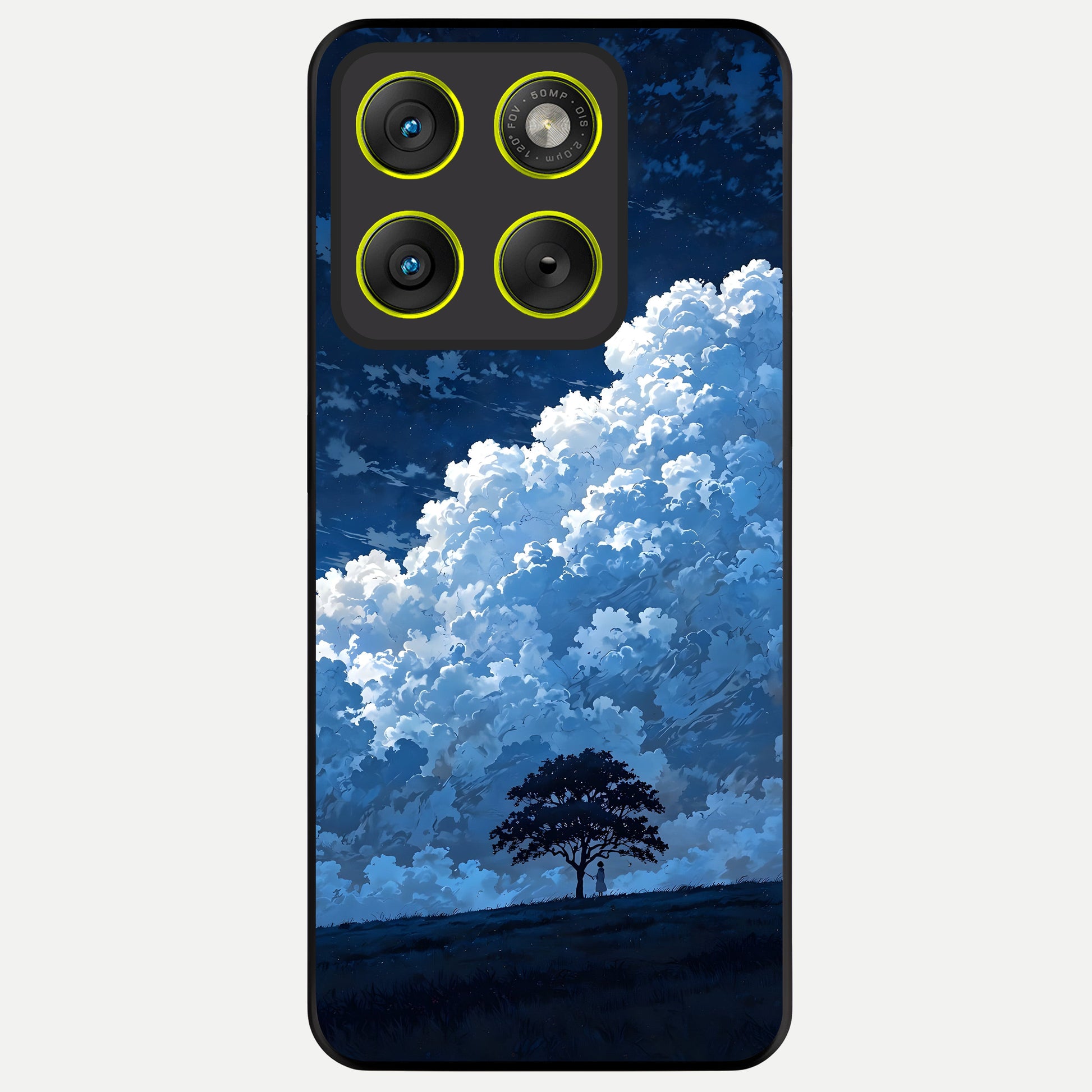  Midnight Sky Serenity Glass Case For Moto Edge 70 back cover – full design glossy printed glass finish