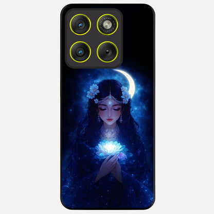  Mystic Moon Queen Glass Case For Moto Edge 70 back cover – full design glossy printed glass finish