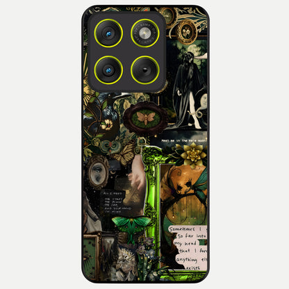  Mystic Woods Secret Glass Case For Moto Edge 70 back cover – full design glossy printed glass finish