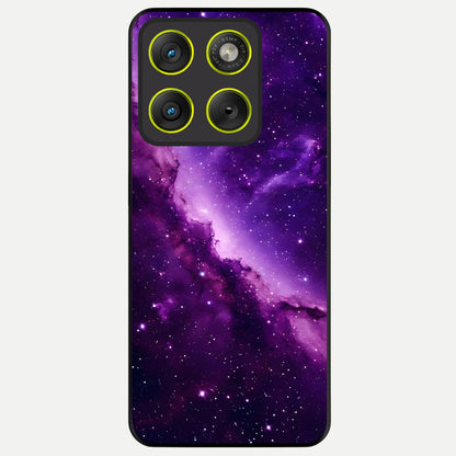  Purple Shade Sky Glass Case For Moto Edge 70 back cover – full design glossy printed glass finish