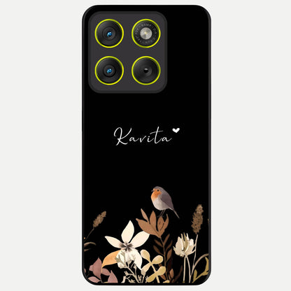  Quiet Garden Tune Custom Name Glass Case For Moto Edge 70 back cover – full design glossy printed glass finish
