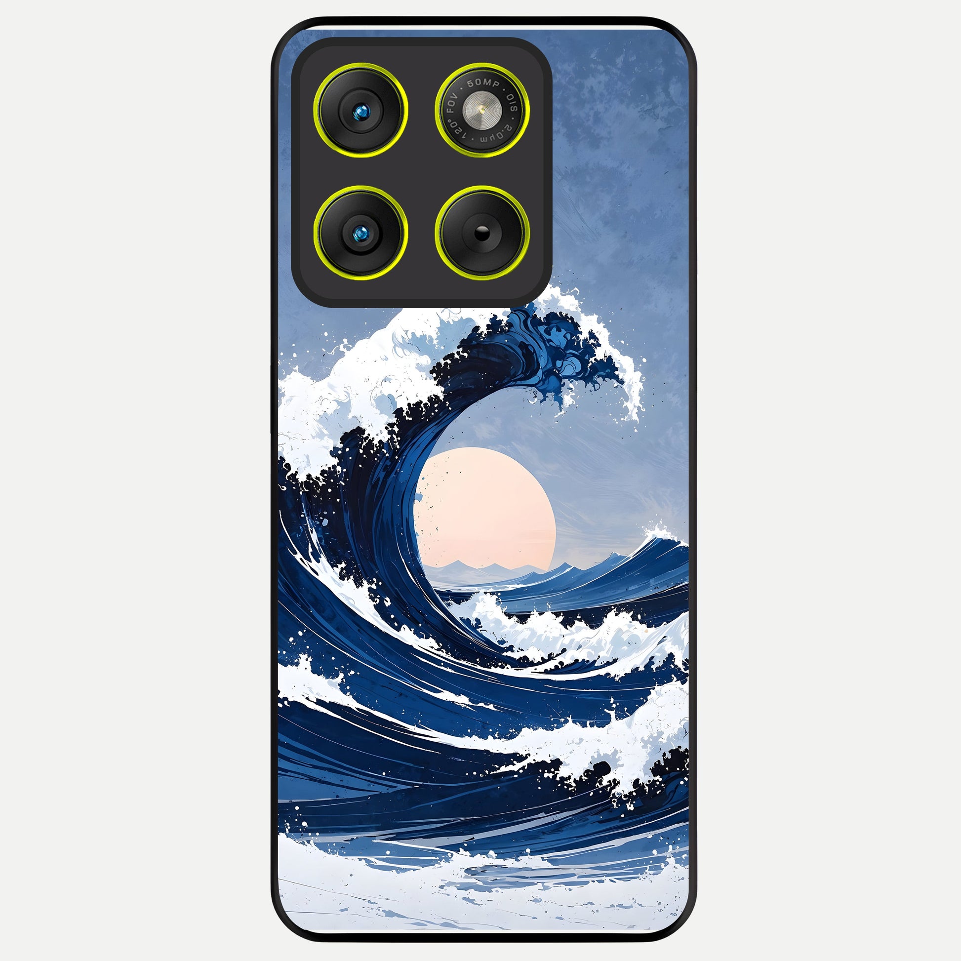  Rising Tide Power Glass Case For Moto Edge 70 back cover – full design glossy printed glass finish