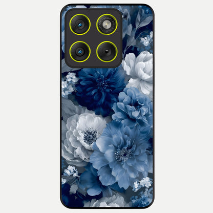  Royal Bloom Garden Glass Case For Moto Edge 70 back cover – full design glossy printed glass finish