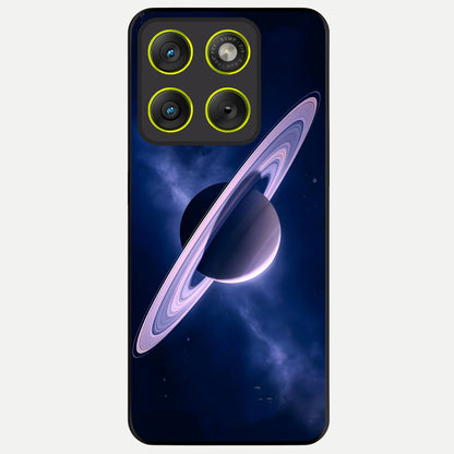  Saturn Ring Mystique Glass Case For Moto Edge 70 back cover – full design glossy printed glass finish