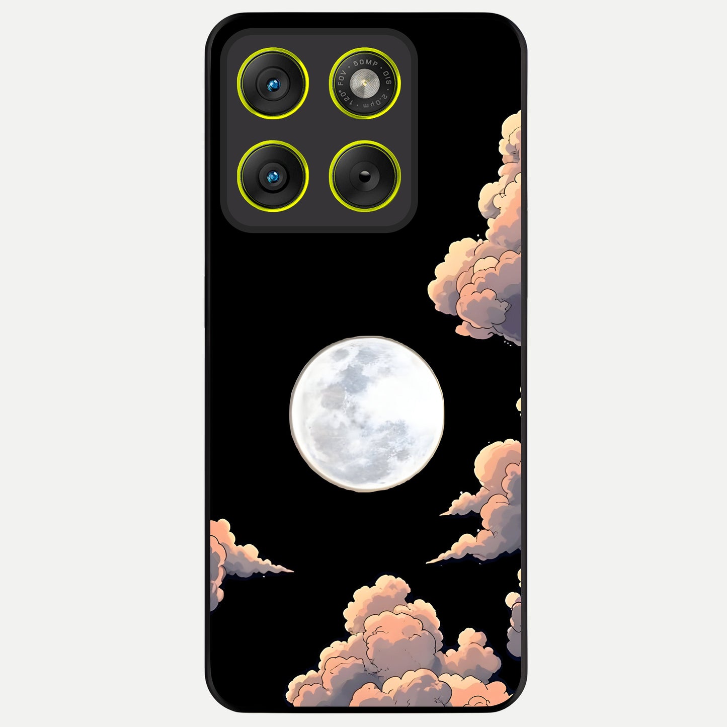  Shade Cloud Moon Glass Case For Moto Edge 70 back cover – full design glossy printed glass finish