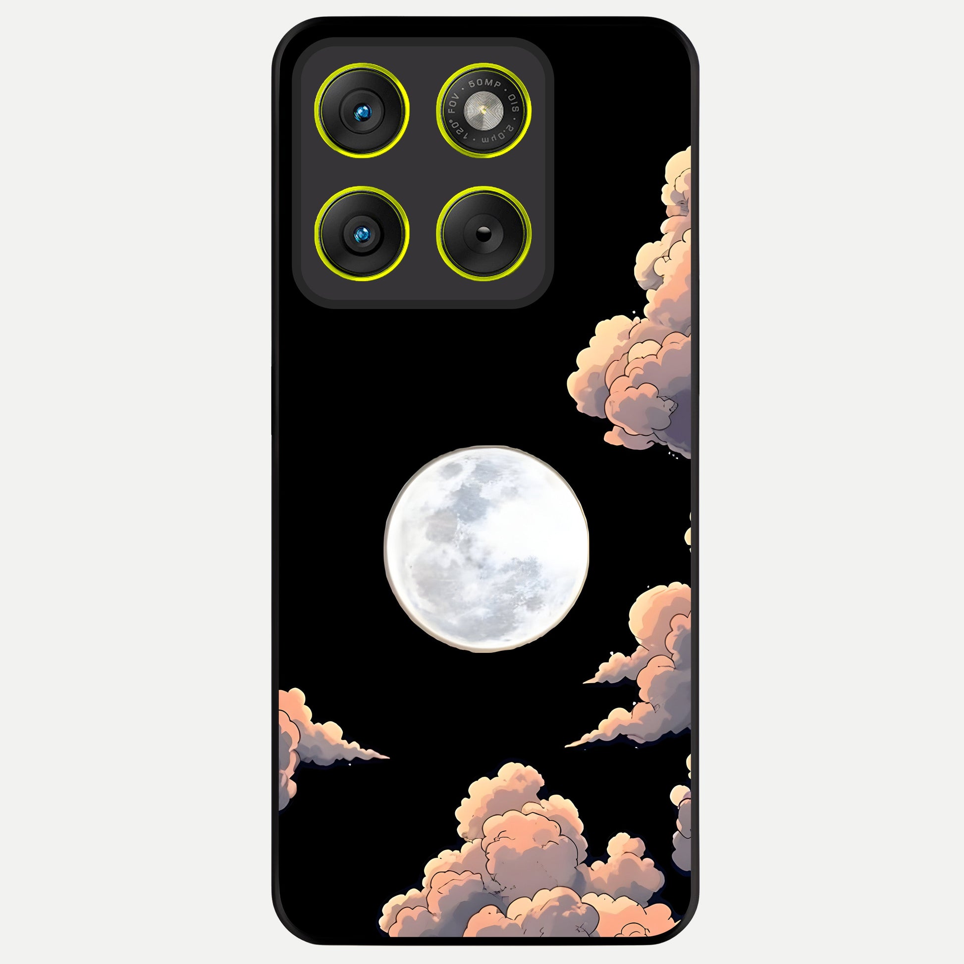  Shade Cloud Moon Glass Case For Moto Edge 70 back cover – full design glossy printed glass finish