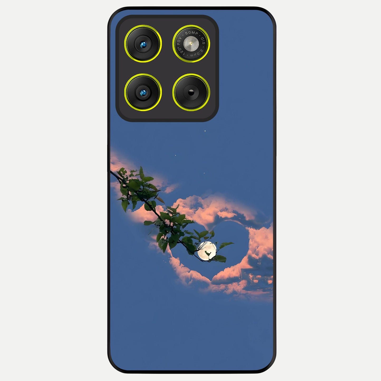  Sky Under Tree Glass Case For Moto Edge 70 back cover – full design glossy printed glass finish