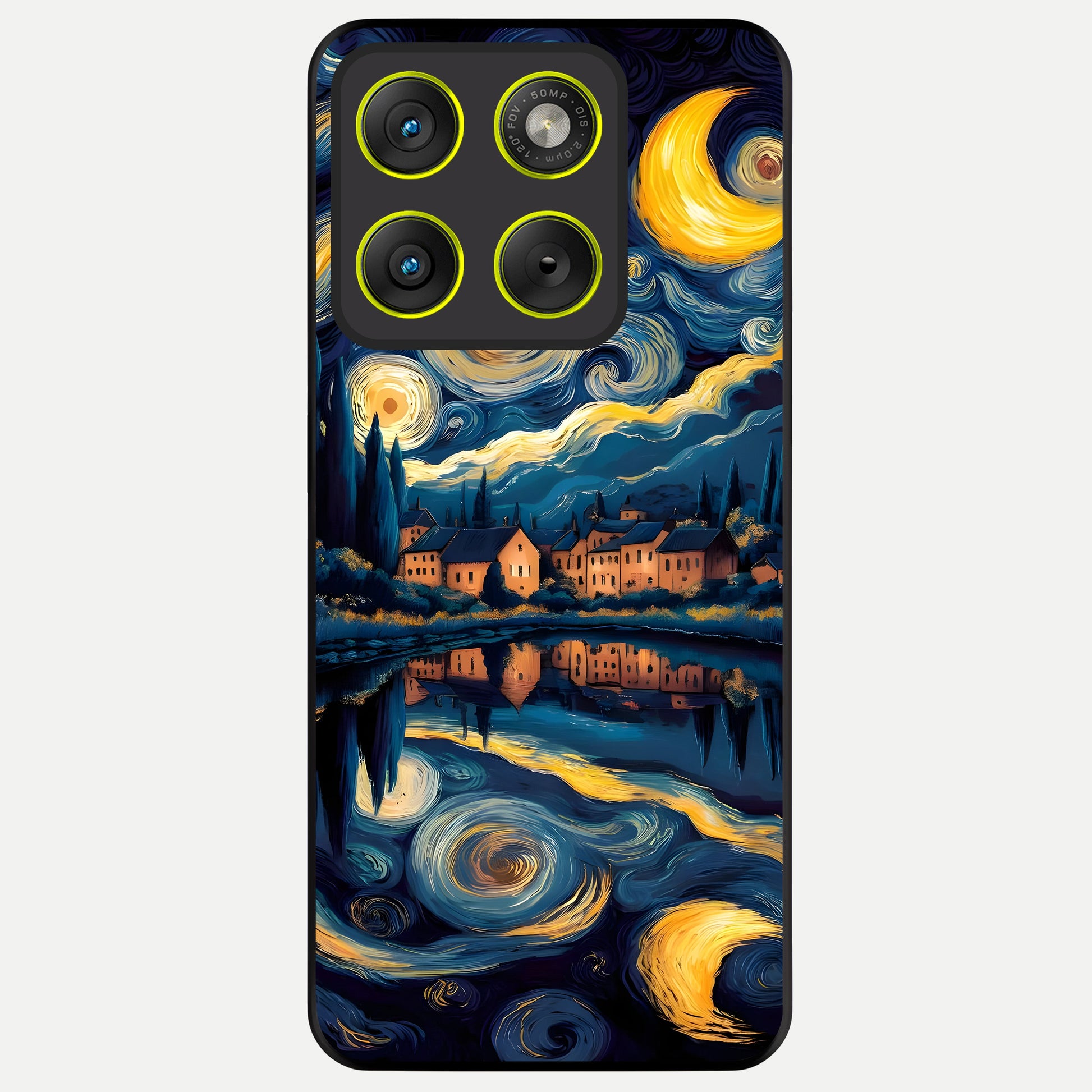  Starry Sky Serenity Glass Case For Moto Edge 70 back cover – full design glossy printed glass finish