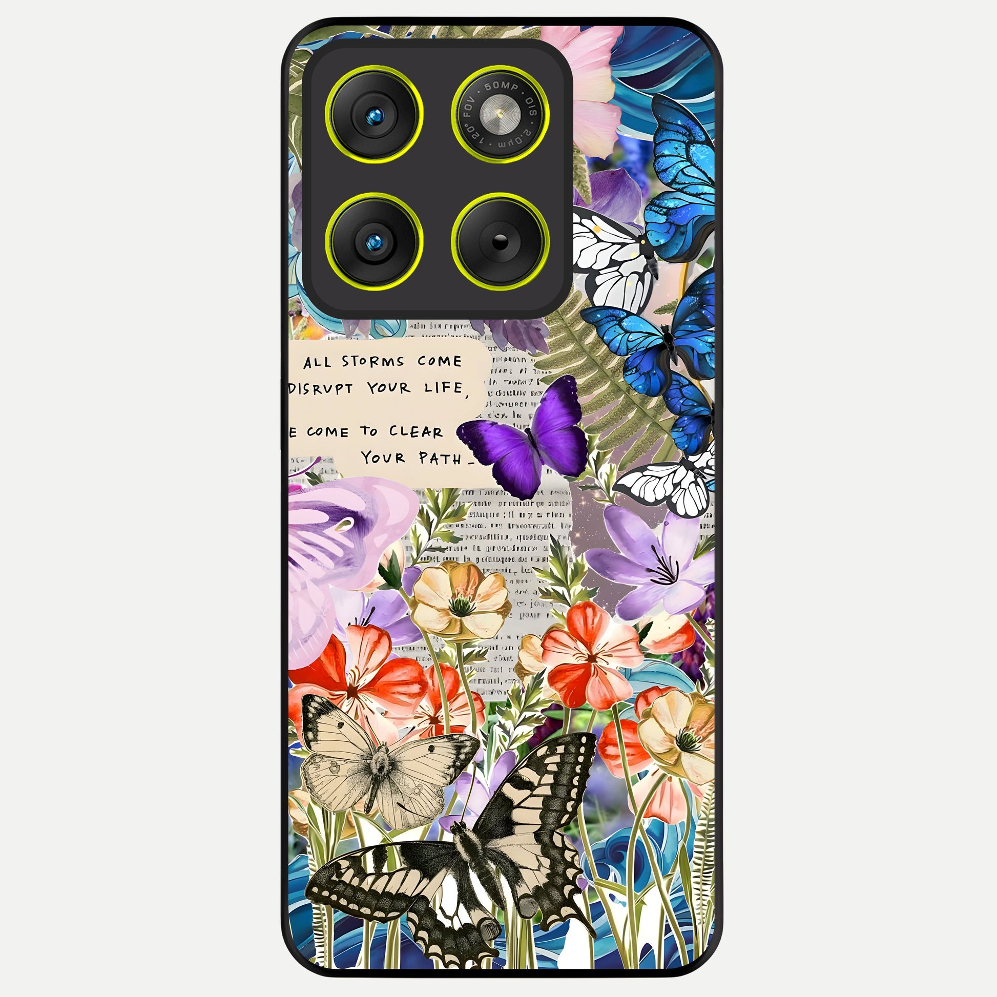  Storm Path Bloom Glass Case For Moto Edge 70 back cover – full design glossy printed glass finish