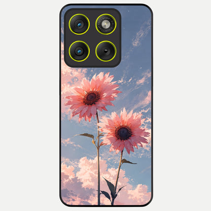  Sun Moon Balance Glass Case For Moto Edge 70 back cover – full design glossy printed glass finish