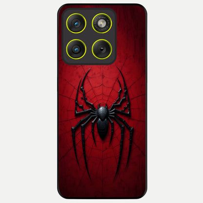  Superhero Web Emblem Glass Case For Moto Edge 70 back cover – full design glossy printed glass finish