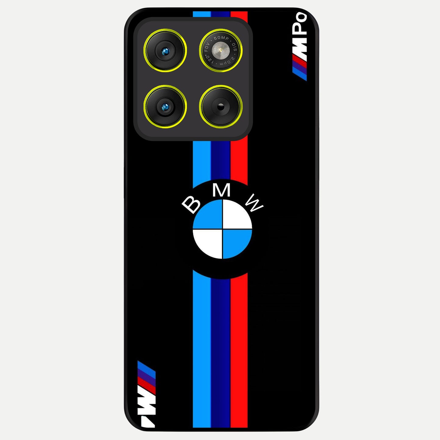  Turbo BMW Beast Glass Case For Moto Edge 70 back cover – full design glossy printed glass finish