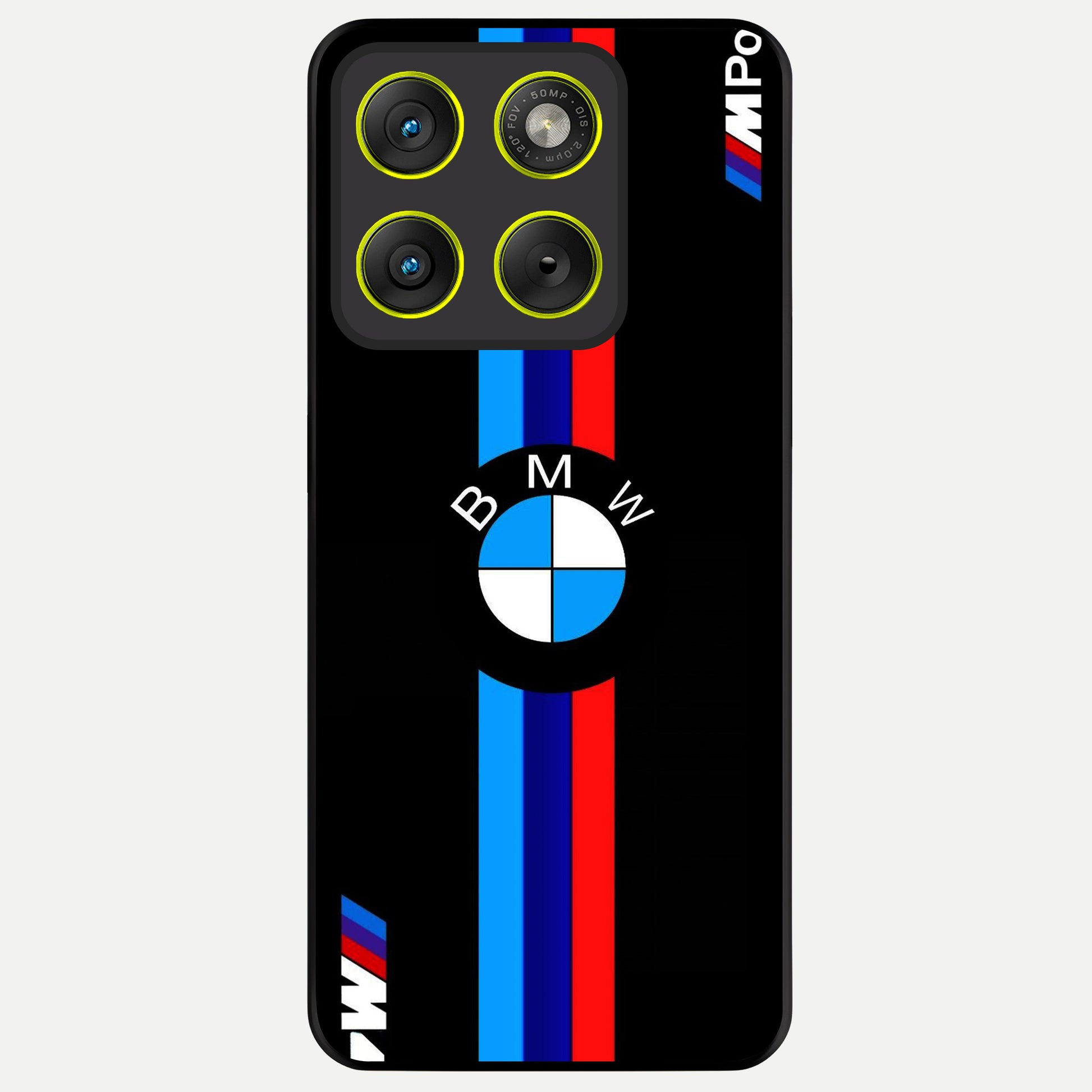  Turbo BMW Beast Glass Case For Moto Edge 70 back cover – full design glossy printed glass finish