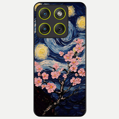  Van Gogh Scenery Glass Case For Moto Edge 70 back cover – full design glossy printed glass finish