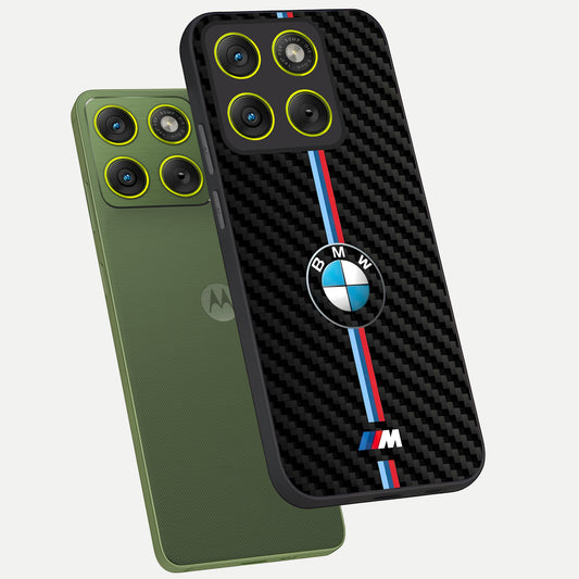  BMW Pattern phone case For Moto Edge 70 showing premium glass back cover with detailed artwork