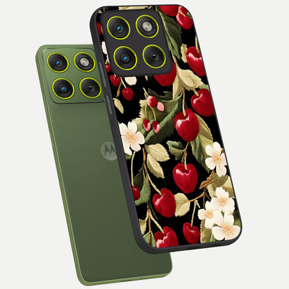  Blooming Spendor Bird phone case For Moto Edge 70 showing premium glass back cover with detailed artwork