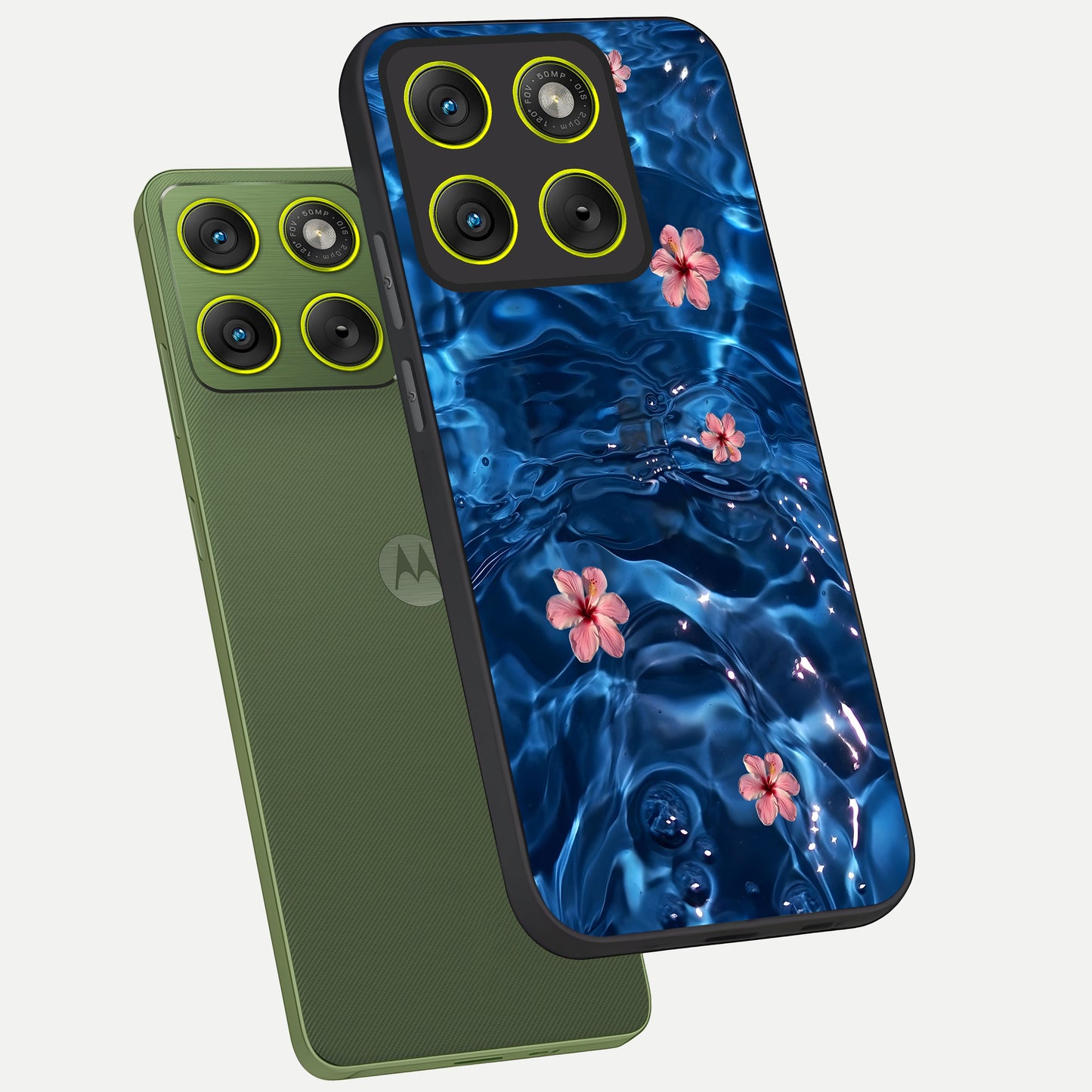  Bloom Thread Art phone case For Moto Edge 70 showing premium glass back cover with detailed artwork