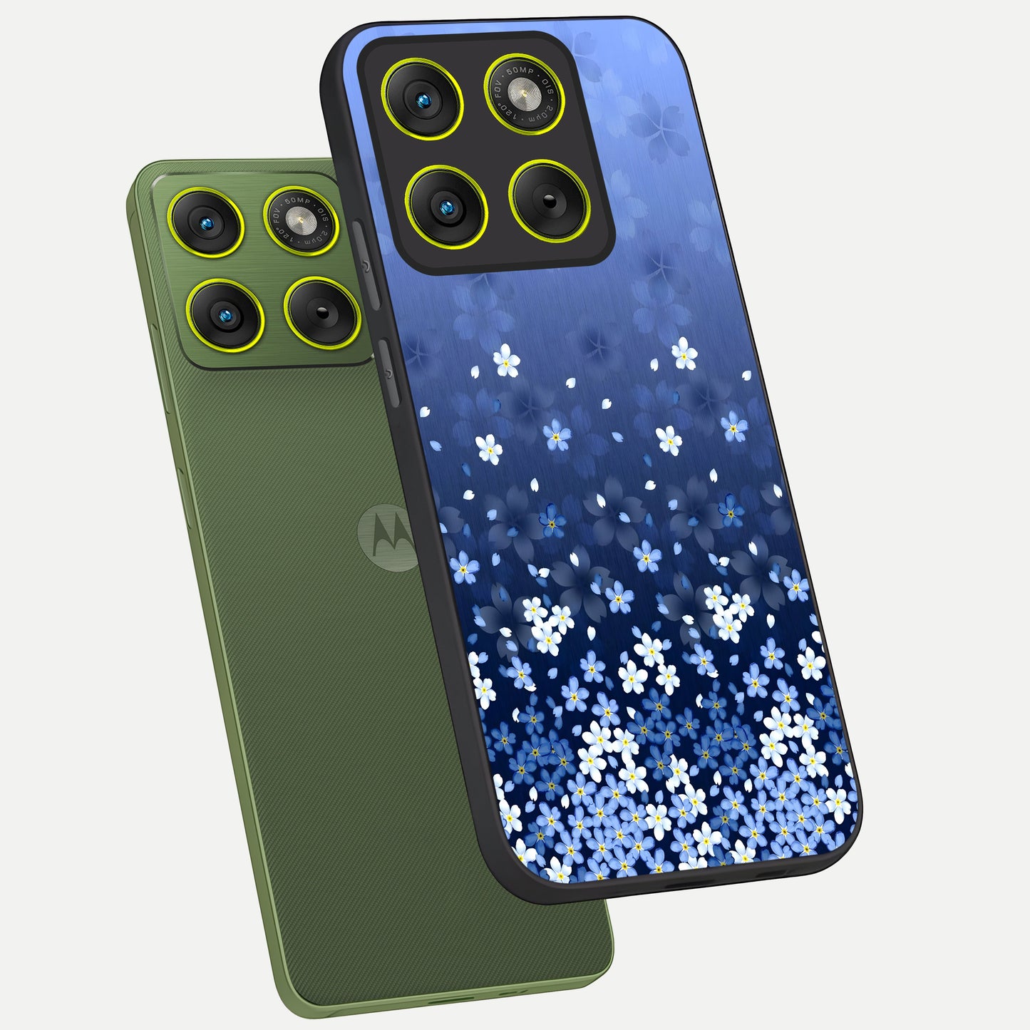  Blue Starry phone case For Moto Edge 70 showing premium glass back cover with detailed artwork