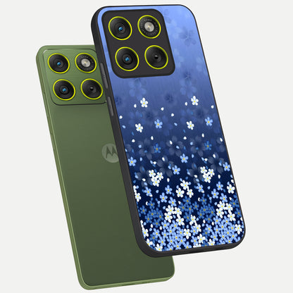  Blue Starry phone case For Moto Edge 70 showing premium glass back cover with detailed artwork