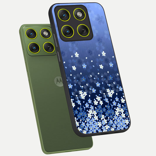  Blue Starry phone case For Moto Edge 70 showing premium glass back cover with detailed artwork
