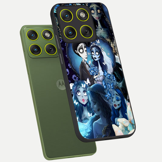  Butterfly Ghost Soul phone case For Moto Edge 70 showing premium glass back cover with detailed artwork