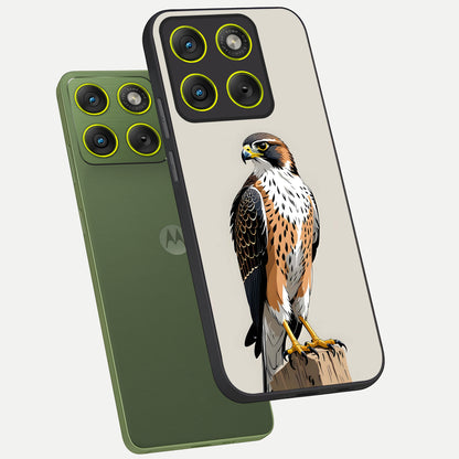  Clever Eagle phone case For Moto Edge 70 showing premium glass back cover with detailed artwork